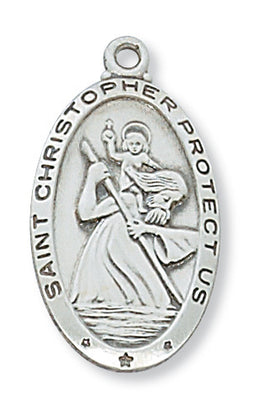 (L550ch) Ss St Christopher 24 Ch&bx
