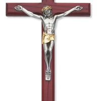 Image 1(80-98) 10" Cherry Crucifix - Unique Catholic Gifts