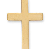 (J9106) G/ss Block Cross 20 Cha&bx" - Unique Catholic Gifts