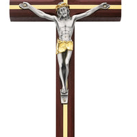 (79-42656) 10" Cherry Cfx Gold Inlay - Unique Catholic Gifts