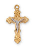 (Jt9103bt) G/ss Tutone Crucifix W/brite - Unique Catholic Gifts