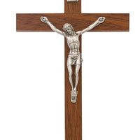 (94-36) 5" Brown Wood Crucifix - Unique Catholic Gifts