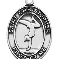 (L676gy) Ss Gymnastic Md 18" Ch & Bx - Unique Catholic Gifts