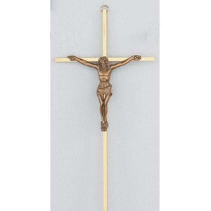 (C510-148g) 10 Brass Crucifix With 148 G - Unique Catholic Gifts