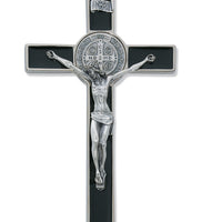 (119-04) 8" Black Epoxy St. Benedict - Unique Catholic Gifts