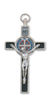 (119-07) 3" Silver St Benedict Crucifix - Unique Catholic Gifts