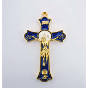 (H9157-blc) Gp 3" Blue Holy Mass Cfx - Unique Catholic Gifts