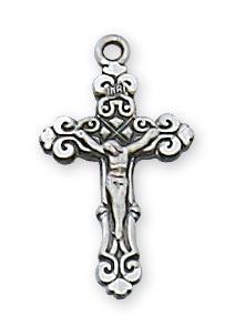 Sterling Silver Crucifix (3/4