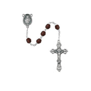 (875-gag) 6mm Ab Garnet/january Rosary - Unique Catholic Gifts