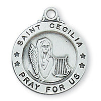 (L700ce) Ss Sml St. Cecilia 18" Ch&bx - Unique Catholic Gifts