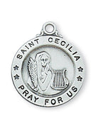 (L700ce) Ss Sml St. Cecilia 18" Ch&bx - Unique Catholic Gifts