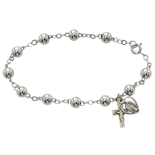 7-1/2" All Sterling Bracelet - Unique Catholic Gifts