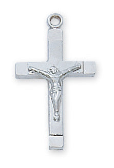(L8015)Sterling Silver Crucifix 18