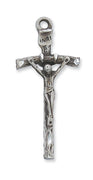 (L660) Ss Papal Crucifix 24" Ch&bx - Unique Catholic Gifts