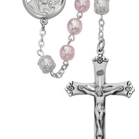 Pink Pearl Rosary (7mm) - Unique Catholic Gifts