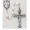 (841lf) Ss 8mm Mother of Pearl Rosary - Unique Catholic Gifts