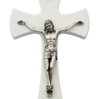 (79-78) 7" White Crucifix - Unique Catholic Gifts