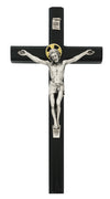 (80-191) 10" Black Ei-8 Crucifix - Unique Catholic Gifts