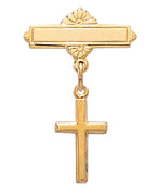 (435j) G/ss Cross Gp Baby Pin - Unique Catholic Gifts