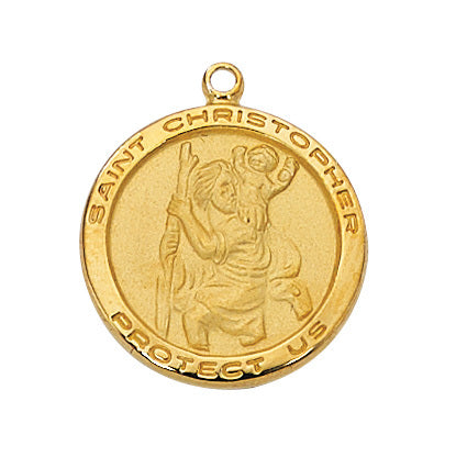 (J515ch) G/ss St. Christopher 18 Ch&" - Unique Catholic Gifts