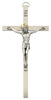 (79-43) 10" Silver Flat Wide Crucifix - Unique Catholic Gifts