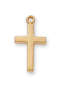 (J6099b) G/s Baby Cross 13 Ch/w" - Unique Catholic Gifts