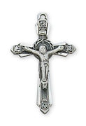 Sterling Silver Crucifix (1") on 18" chain - Unique Catholic Gifts