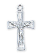 (L7005) Ss Crucifix 18" Ch&bx - Unique Catholic Gifts