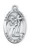 St. Andrew Sterling Silver Medal (1 1/8") - Unique Catholic Gifts