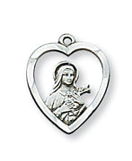 St Therese of Lisieux Medal Sterling Silver 1/2" - Unique Catholic Gifts