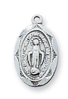 (L1203mibb) Ss Miraculous Medal in W Box - Unique Catholic Gifts
