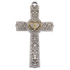 (71-21) 6" Filigree Wedding Cross - Unique Catholic Gifts