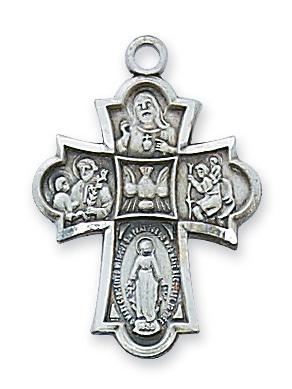 Sterling Silver 4-way Medal (1