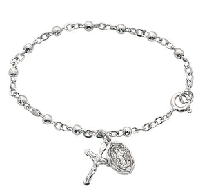 (912L) 5.9" All Sterling Bracelet - Unique Catholic Gifts