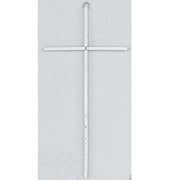 (C510hs) 5x10 Alum Cross, Hammered - Unique Catholic Gifts