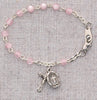 (B25d) 5 1/2" Pink Baby Bracelet - Unique Catholic Gifts
