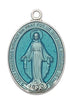 (L752) Ss Blu Mirac Medal Ch&bx - Unique Catholic Gifts