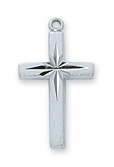 (L7060) Ss Eng Cross 18 Ch&bx" - Unique Catholic Gifts