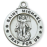 (L600mk) Ss St. Michael 20" Chain & Box - Unique Catholic Gifts