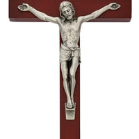 (81-80) 10" Cherry Ei-8 Crucifix - Unique Catholic Gifts