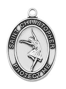 (L676dc) Ss Girls Dance Medal 18" - Unique Catholic Gifts