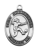 (L676sr) Ss Girl Soccer Md 18" Ch & Bx - Unique Catholic Gifts