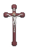 (79-42613) 8" Cherry Stain Cfx Silver - Unique Catholic Gifts