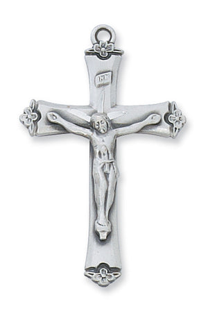 (L8073) Ss Crucifix 18" Chain and Box - Unique Catholic Gifts