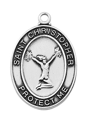 (L676cl) Ss Cheerleading Medal 18" - Unique Catholic Gifts