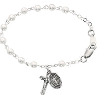 (Br177) 5 1/2" Pearl Baby Bracelet - Unique Catholic Gifts