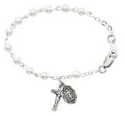 (Br177) 5 1/2" Pearl Baby Bracelet - Unique Catholic Gifts