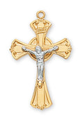 (Jt8051) G/ss Twotone Cfx 18 Ch&bx" - Unique Catholic Gifts