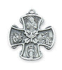 (L412)  Sterling Silver 4-WAY 24" Chain and Box - Unique Catholic Gifts