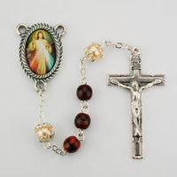 Red Divine Mercy Rosary (6mm) - Unique Catholic Gifts